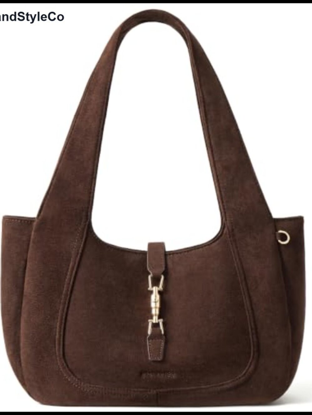 Faux Suede Shoulder Bag Women Vintage Dumpling Tote Purse